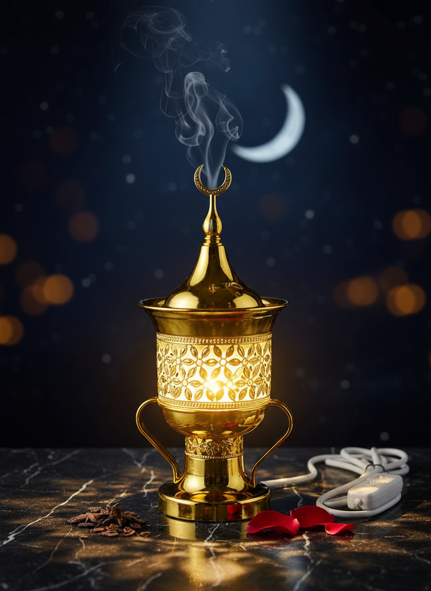 Crescent Crown Electric Bakhoor Burner